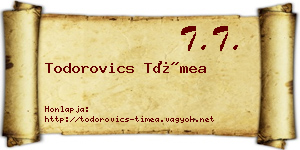 Todorovics Tímea névjegykártya